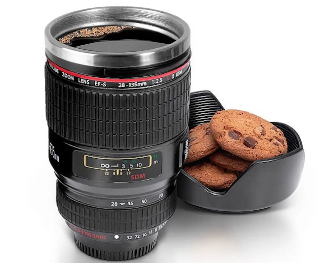 Camera Lens Coffee Cup