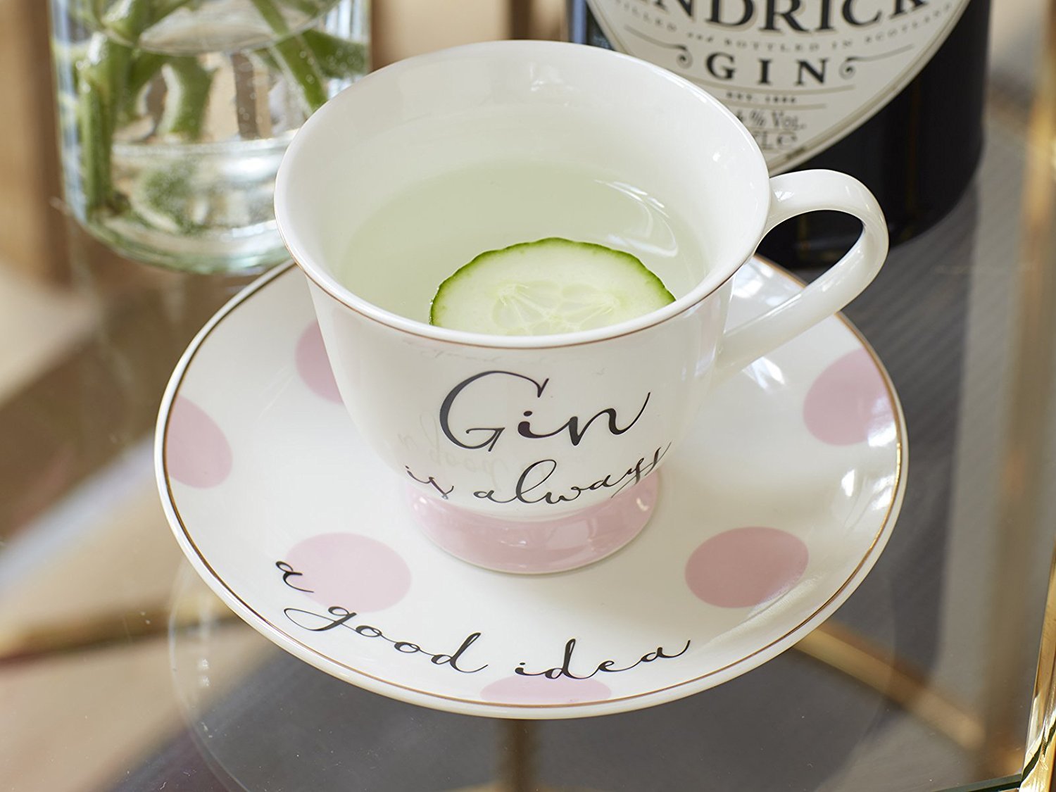 Gin Tea Cup and Saucer